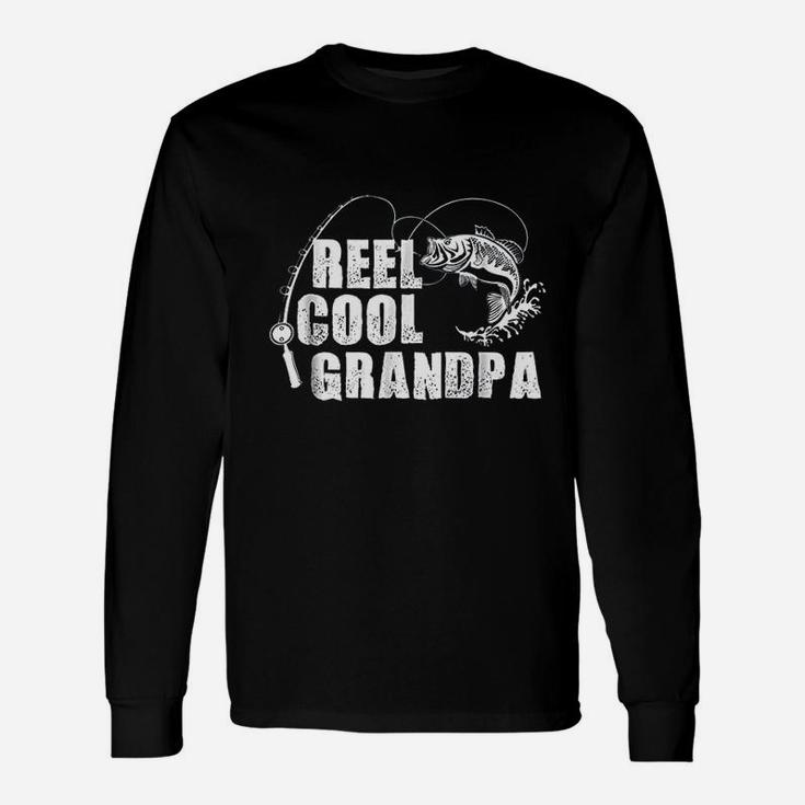 Reel Cool Grandpa Fishing Gift For Dad Or Grandpa Unisex Long Sleeve