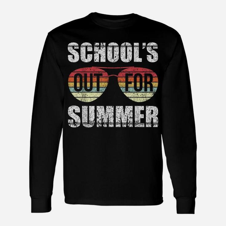 Retro Last Day Of School Schools Out For Summer Teacher Gift Unisex Long Sleeve