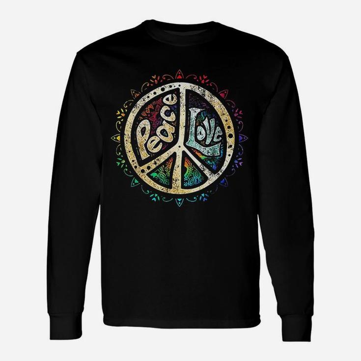Retro Psychedelic Peace Love Unisex Long Sleeve