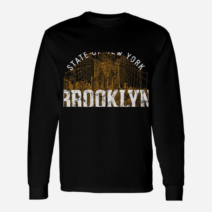 Retro Style Vintage Brooklyn Sweatshirt Unisex Long Sleeve