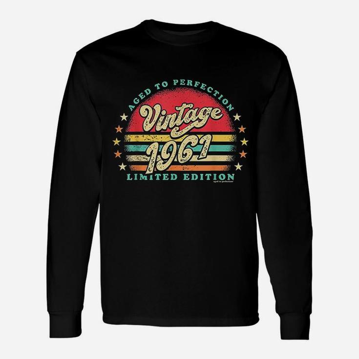Retro Vintage 60Th Birthday 1961 Aged To Perfection Unisex Long Sleeve