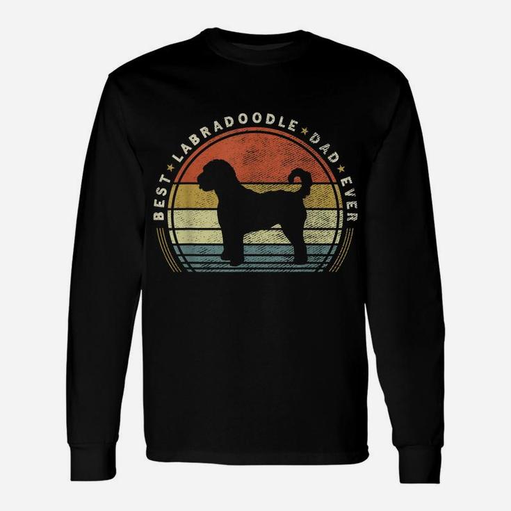 Retro Vintage Best Labradoodle Dad Ever Father Day Unisex Long Sleeve
