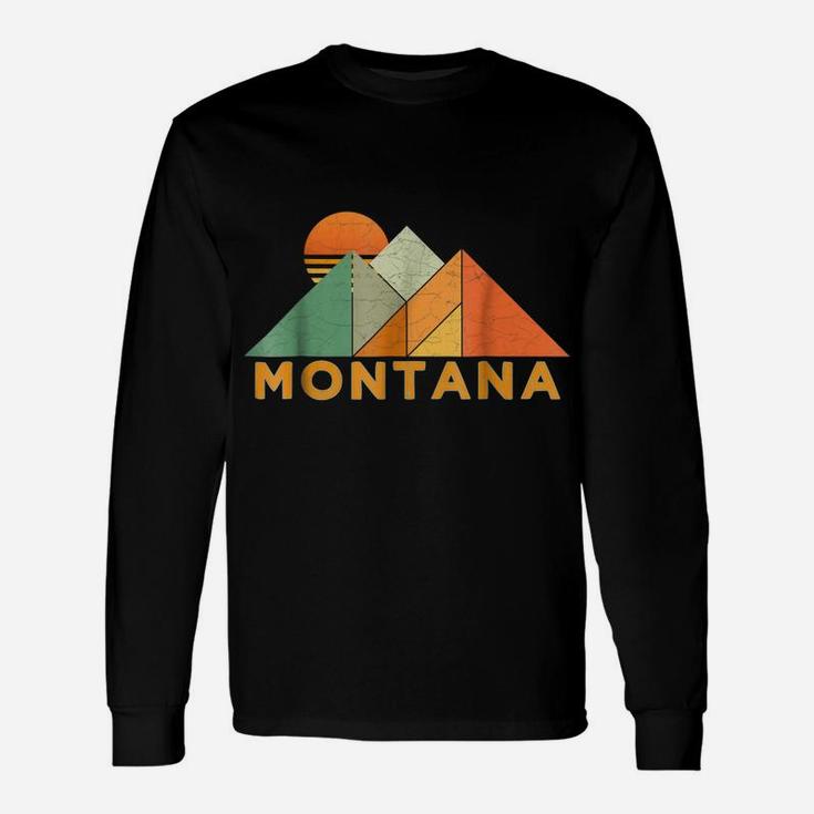 Retro Vintage Montana -Distressed Shirt Unisex Long Sleeve