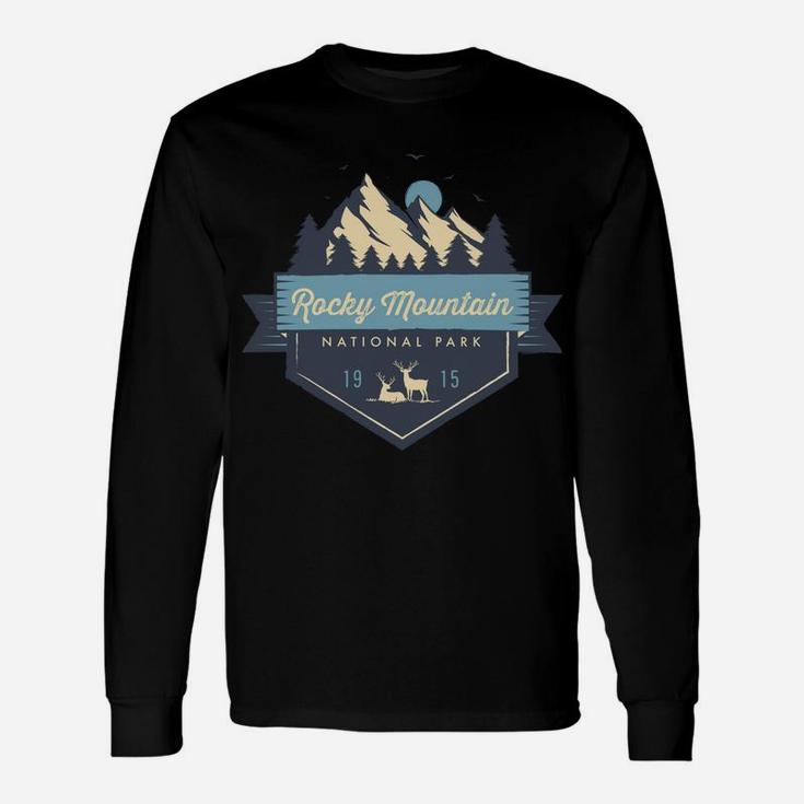 Rocky Mountain National Park Cool Vintage Mountain Unisex Long Sleeve