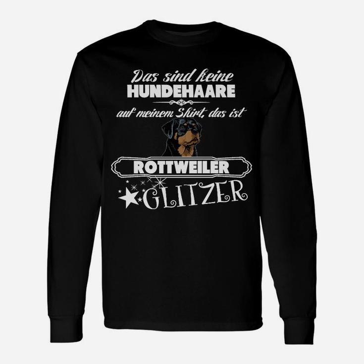Rottweiler Glitzer Fan Langarmshirts, Hunde Liebhaber Design