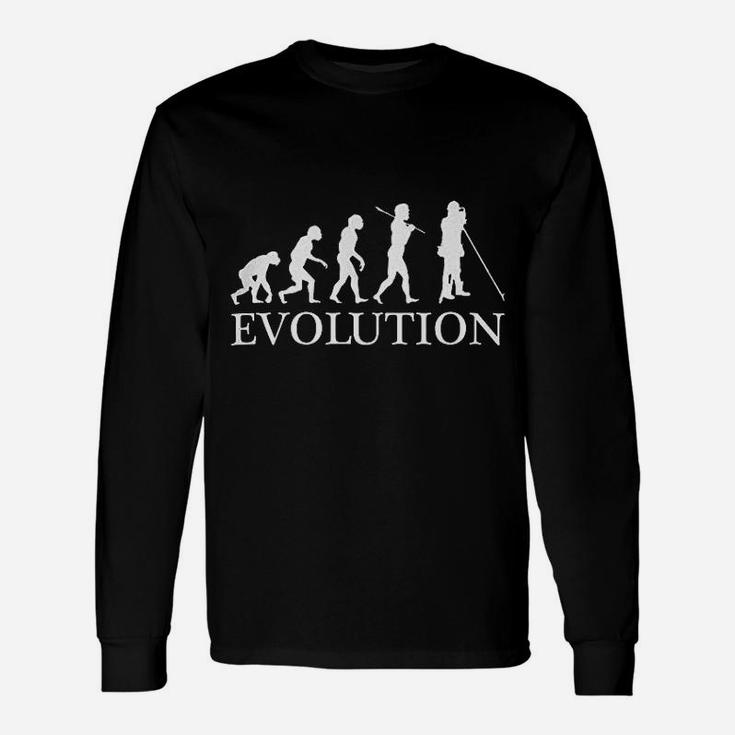 Men's Land Surveyor Evolution Of Man Long Sleeve T-Shirt