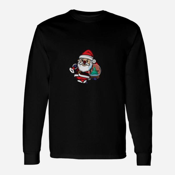 Santa Snow Christmas Decorator Long Sleeve T-Shirt
