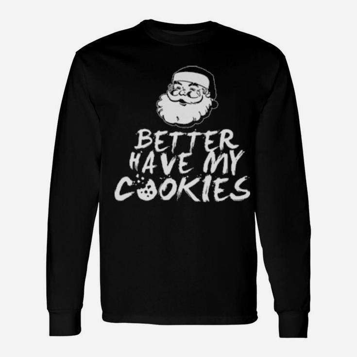 Santa&39S Cookies Long Sleeve T-Shirt