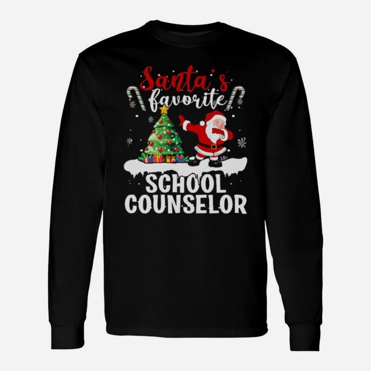 Santa's Favorite School Counselor Long Sleeve T-Shirt