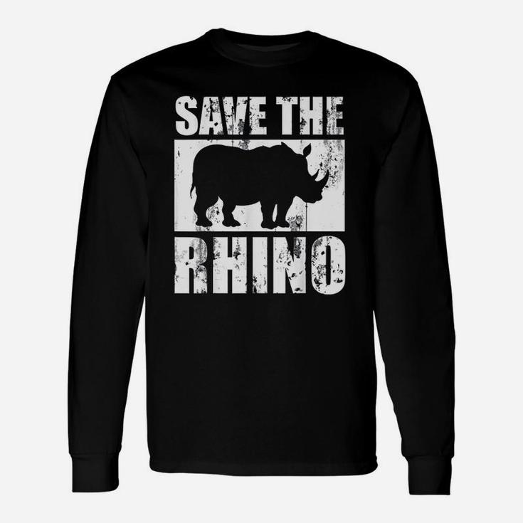 Save The Rhino Unisex Long Sleeve