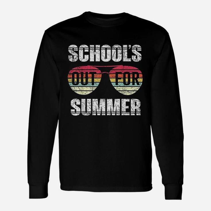Schools Out For Summer Happy Last Day Of School Vintage Gift Unisex Long Sleeve