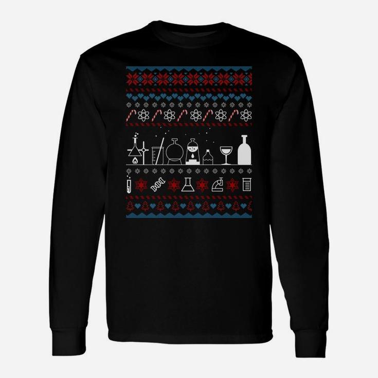 Science Medical Lab Ugly Christmas Sweater Chemistry Gifts Sweatshirt Unisex Long Sleeve