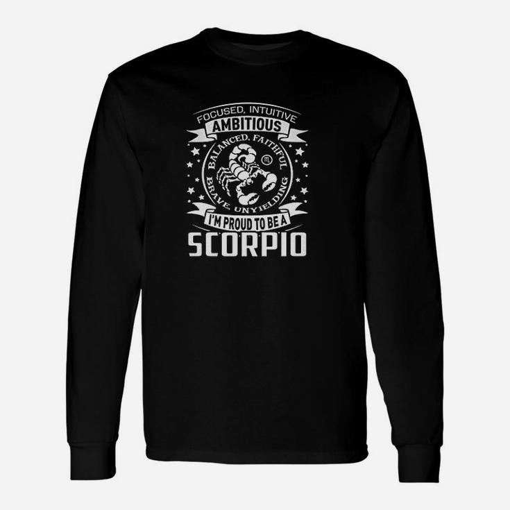 Scorpio Astrology Zodiac Sign Unisex Long Sleeve