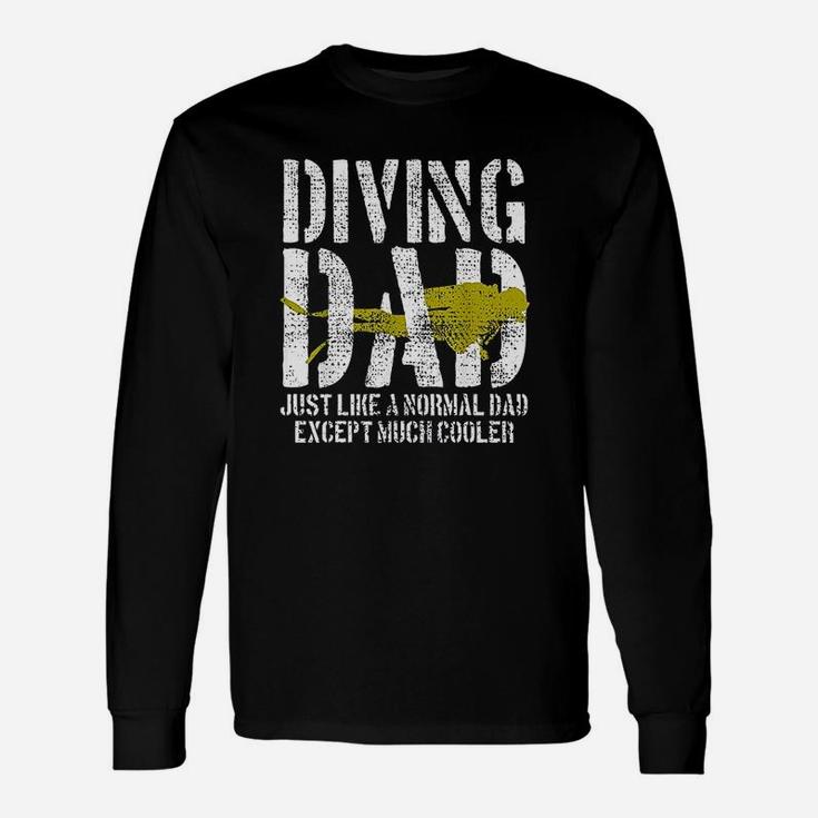 Scuba Diver Diving Deep Swim Underwater Long Sleeve T-Shirt