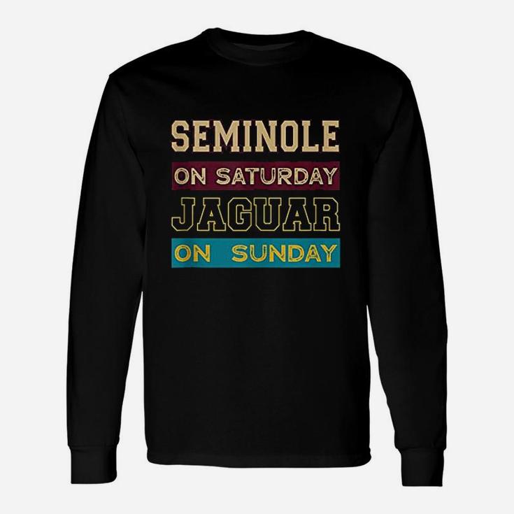 Seminole On Saturday On Sunday Jacksonville Unisex Long Sleeve