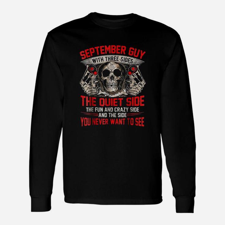 September Guy With Three Sides Unisex Long Sleeve