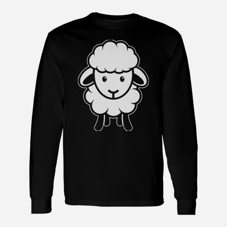 Sheep Happens Funny Farmer Sheep Lover Design Unisex Long Sleeve