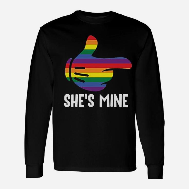Shes Couple Rainbow Lgbt Pride Matching Funny Unisex Long Sleeve