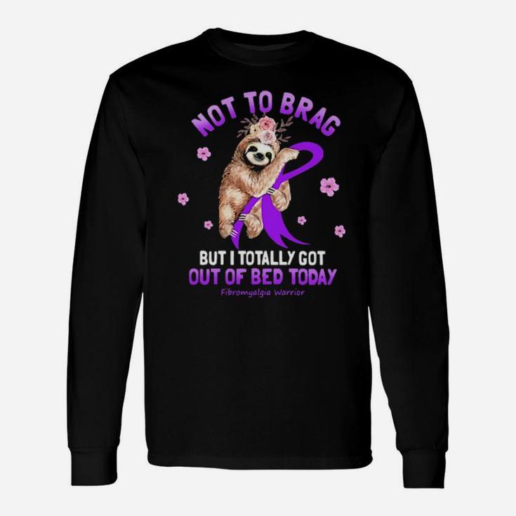 Sloth Not For Brag Long Sleeve T-Shirt