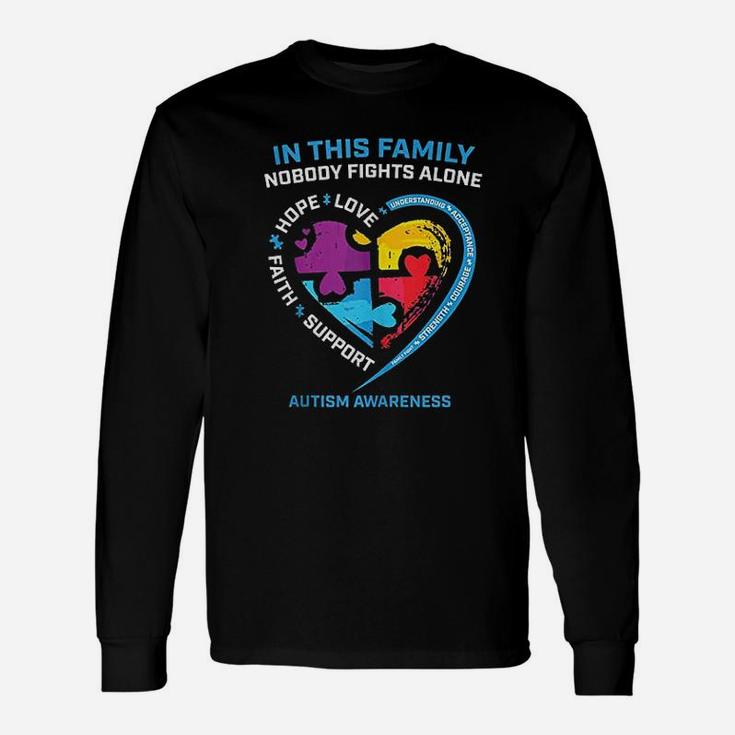 Son Daughter Mom Dad Family I Wear Blue Awareness Unisex Long Sleeve