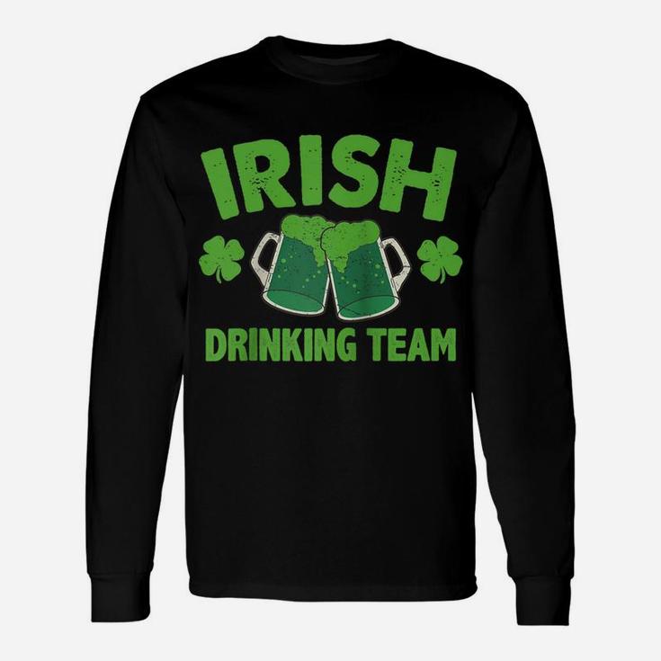 St Patrick Day Irish Drinking Team Love Ireland Funny Party Raglan Baseball Tee Unisex Long Sleeve