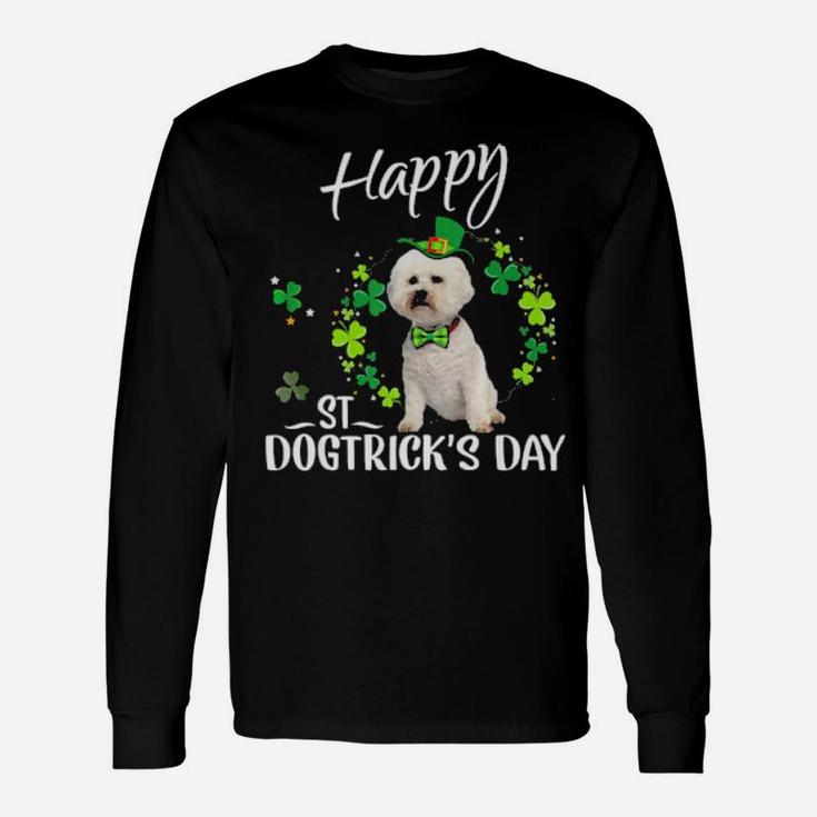 St Patricks Day My Bichon Frise Is My Lucky Charm Long Sleeve T-Shirt