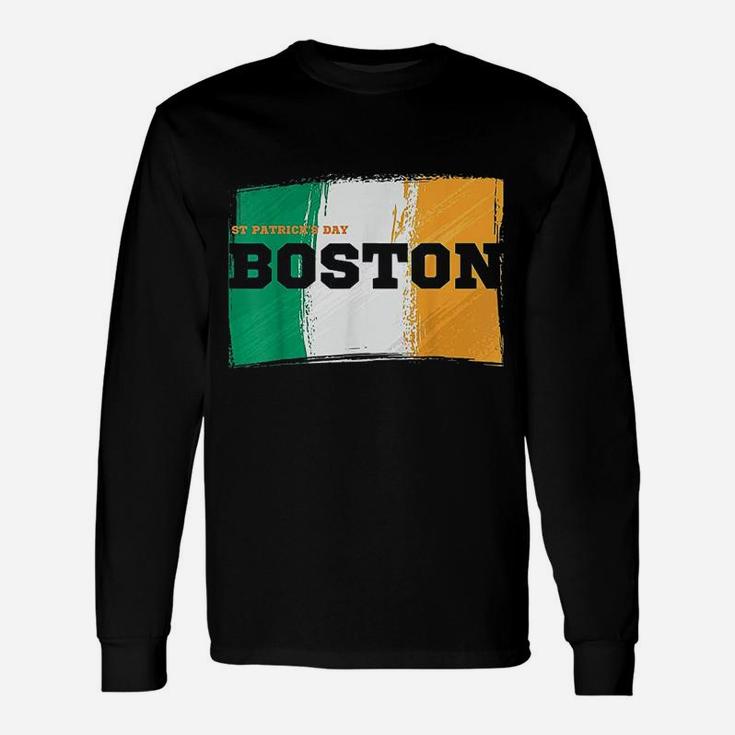 St Patricks Day Boston Massachusetts Irish Unisex Long Sleeve