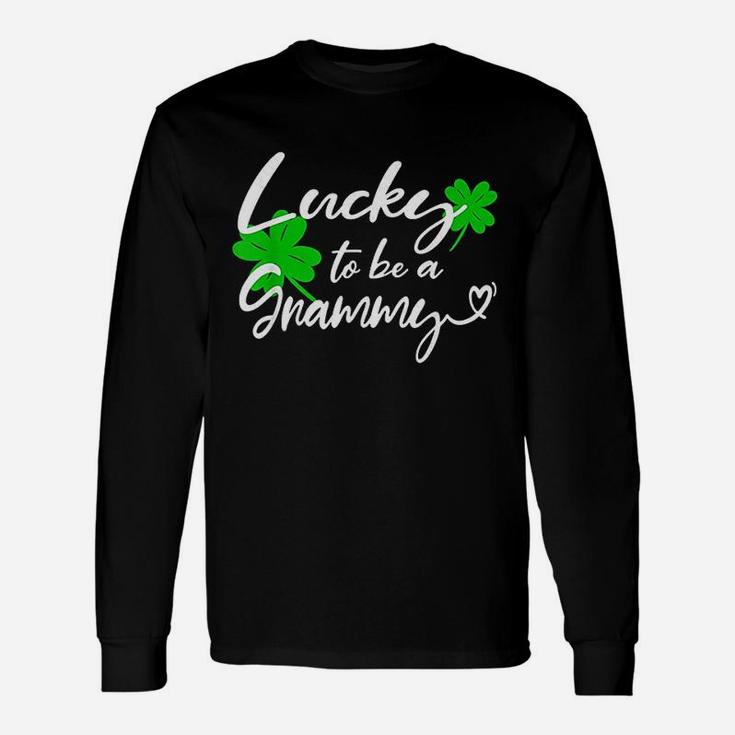 St Patricks Day Funny Gifts Lucky To Be A Grammy Unisex Long Sleeve
