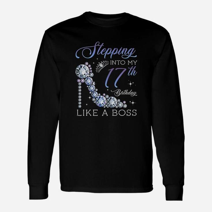 Stepping Into 17Th Birthday Born 2003 Gifts 17 Years Old Unisex Long Sleeve