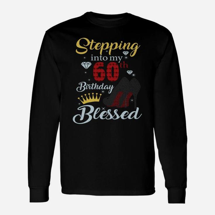 Stepping Into My 60Th Birthday Like A Boss 60 Years Old Gift Sweatshirt Unisex Long Sleeve