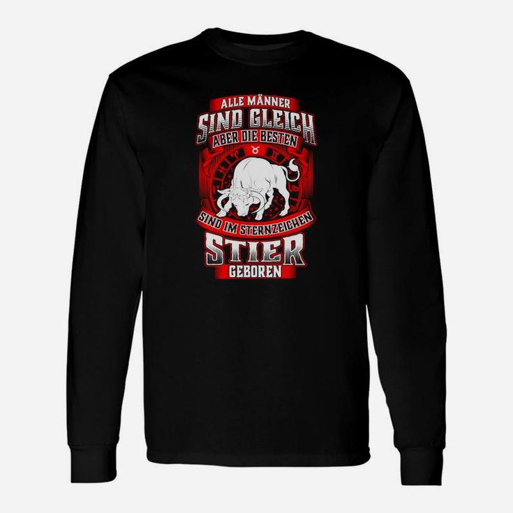 Stier Sternzeichen Geburtstag Geburt Langarmshirts