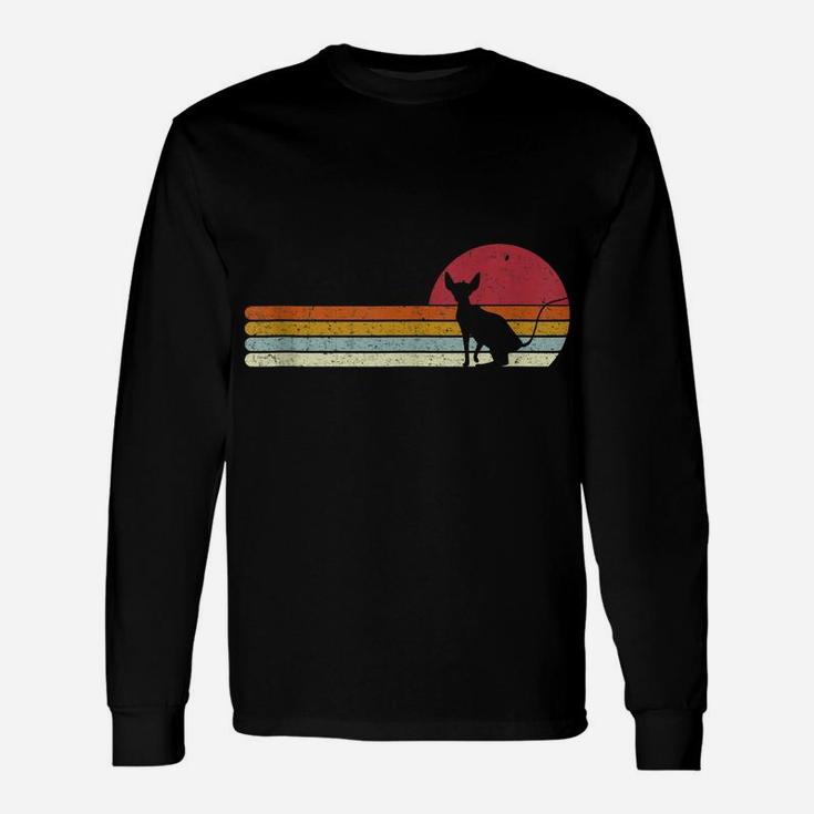 Sunset Sphynx Silhouette For Sphinx Cat Owners Unisex Long Sleeve
