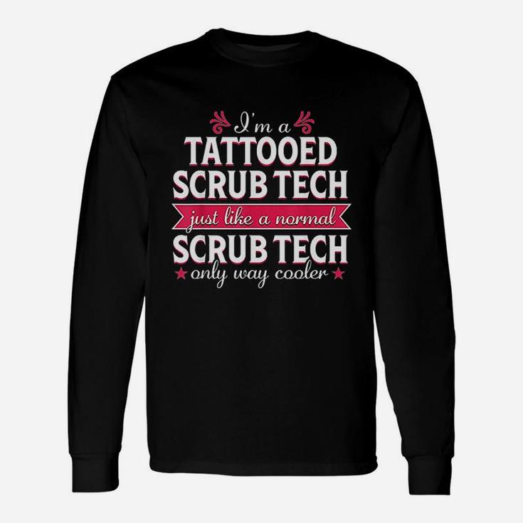 Surgical Tech Technologist Funny Tattoo Medical Gift Unisex Long Sleeve