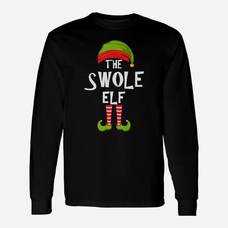 Swole Elf Matching Family Christmas Party Pajama Group Gift Unisex Long Sleeve