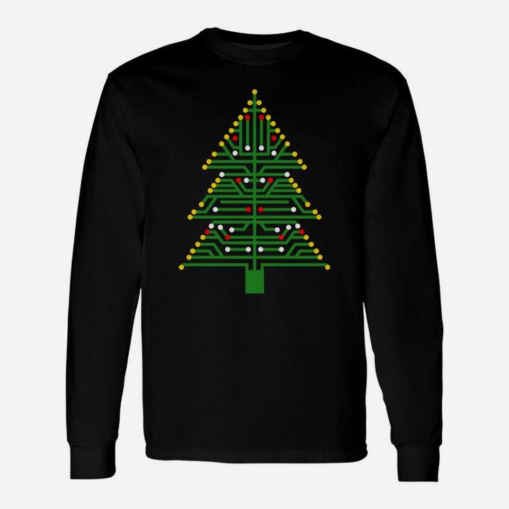 Tachy Electric Tree Funny Engineer Christmas Gift Unisex Long Sleeve