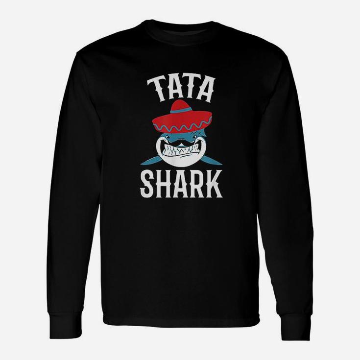 Tata Shark Funny Spanish Daddy Gift Unisex Long Sleeve