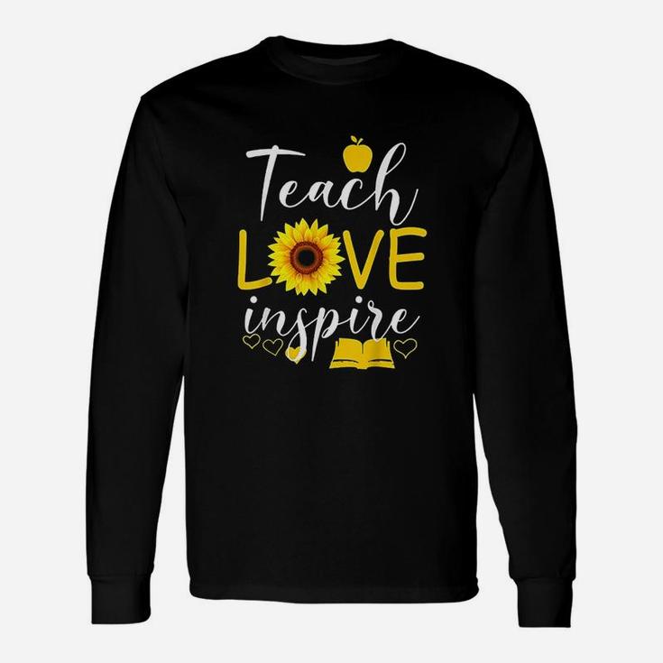 Teach Love Inspire Sunflower Unisex Long Sleeve