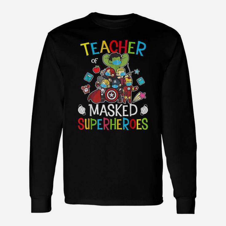Teacher Masked Superheroes Unisex Long Sleeve