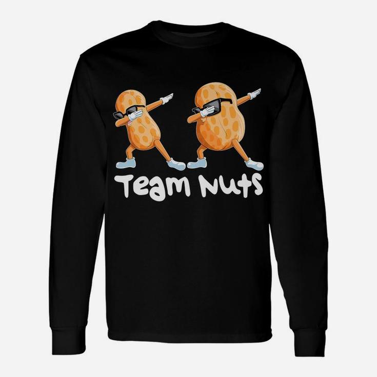Team Nuts Funny Gender Reveal Family Unisex Long Sleeve