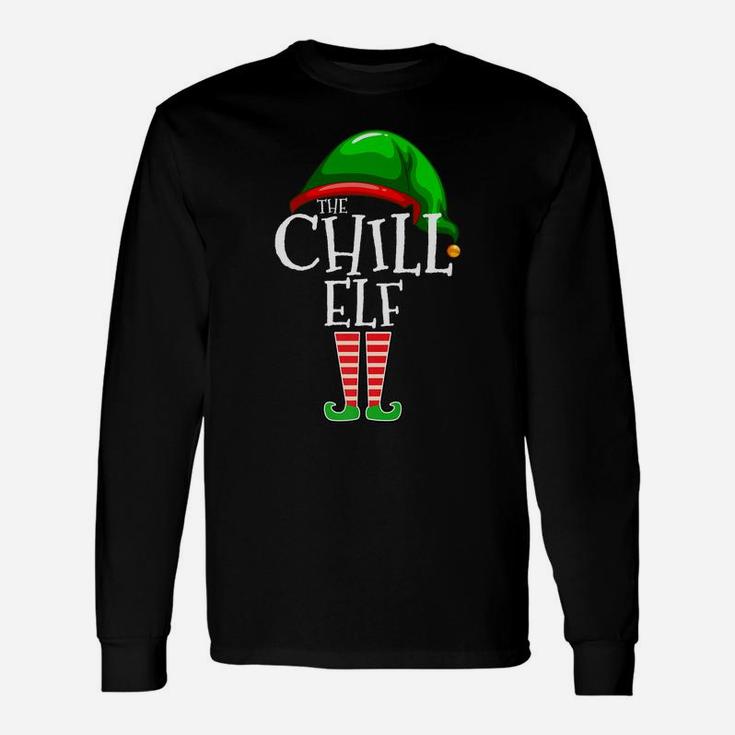 The Chill Elf Family Matching Group Christmas Gift Funny Unisex Long Sleeve