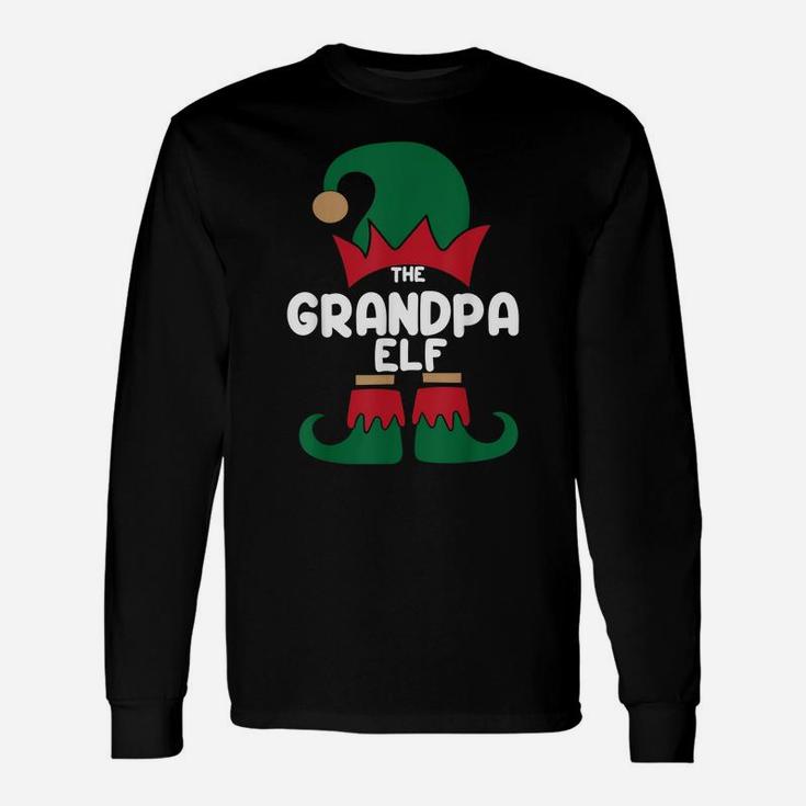 The Grandpa The Dog Dad Elf Christmas Shirts Matching Family Unisex Long Sleeve