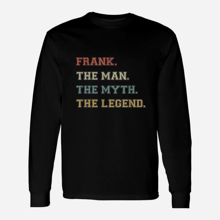 The Name Is Frank The Man Myth And Legend Varsity Style Unisex Long Sleeve