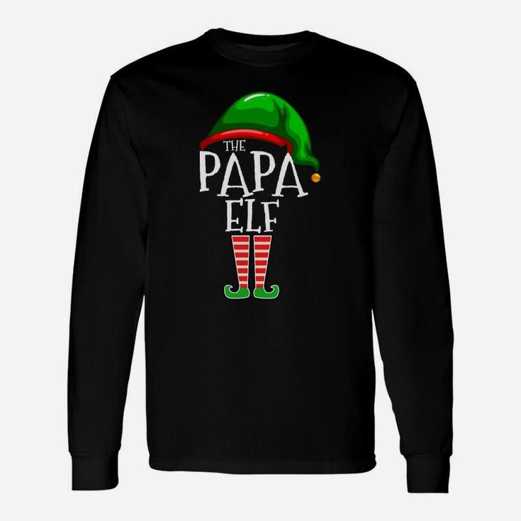 The Papa Elf Family Matching Group Christmas Gift Grandpa Unisex Long Sleeve