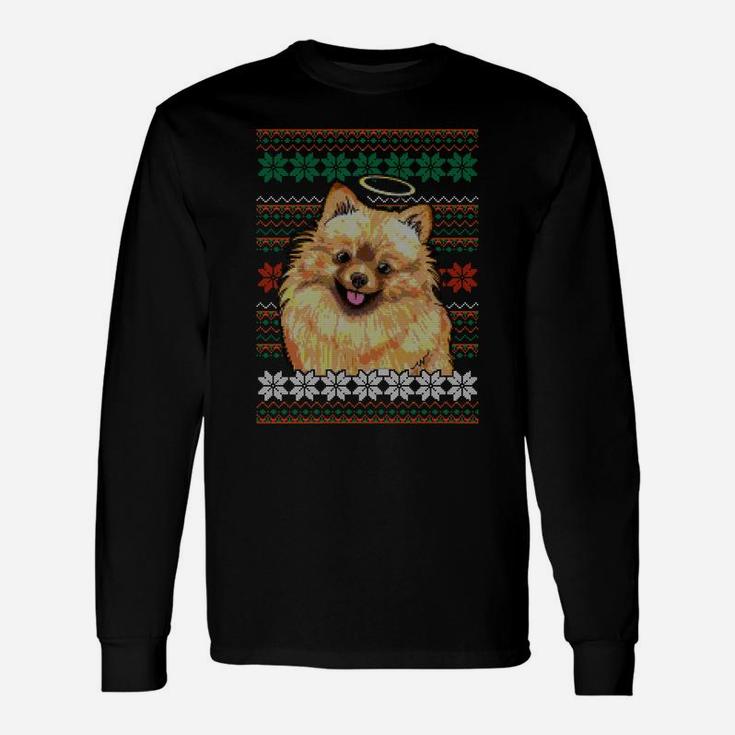 The Pomeranian Ugly Christmas Sweater Design Sweatshirt Unisex Long Sleeve