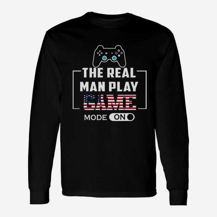 The Real Man Play Game Unisex Long Sleeve