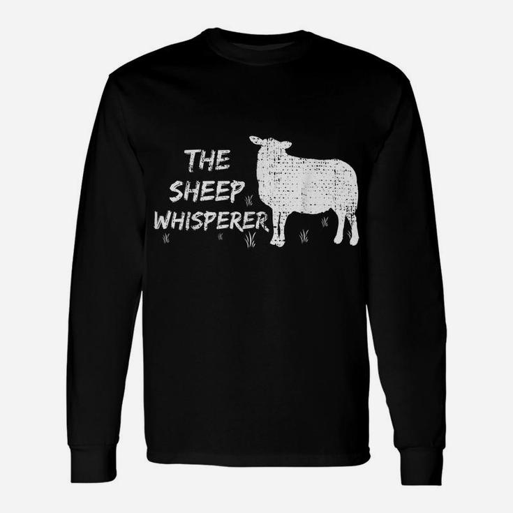 The Sheep Whisperer Tshirt Farmer Gift Animal Vintage Shirt Unisex Long Sleeve