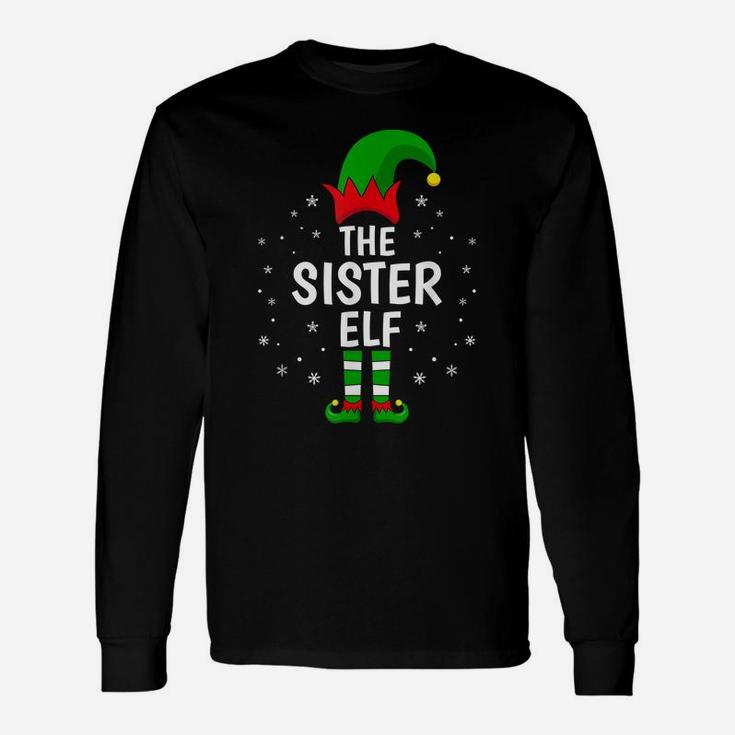The Sister Elf Xmas Matching Family Funny Christmas Pajama Unisex Long Sleeve