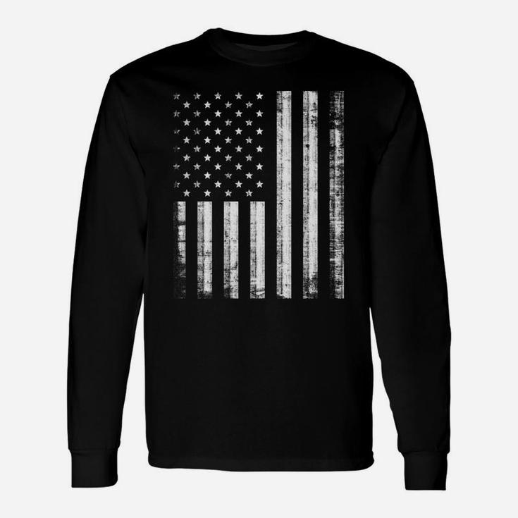 Think While It's Still Legal Distressed American Flag Design Unisex Long Sleeve