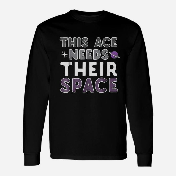This Ace Needs Their Space Lgbt Funny Unisex Long Sleeve