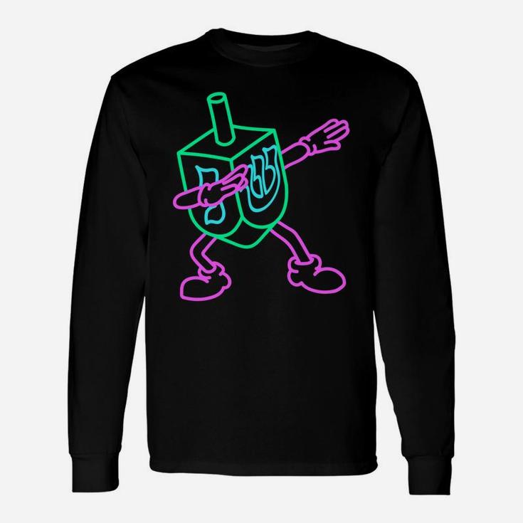 This Is How I Roll Dabbing Dreidel Costume Chanukah Game Unisex Long Sleeve